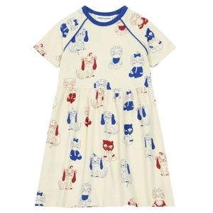 MINI RODINI 
Minibaby Organic Cotton Dress | White